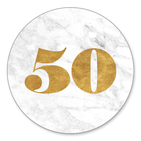 Marmer met gouden 50